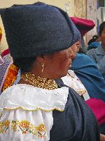Traditionally dressed woman