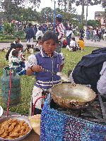 Preparing festival food