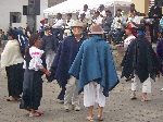 Inty Raymi festival in the main square of Peguche.