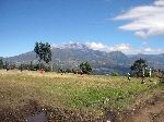 football (soccer) field and Volcano Cotacachi