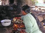 making bread in the morning