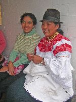Women doing embroidery