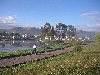 Cayambe, park and lake