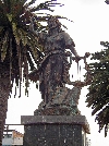 Cotacachi, monuments to Santa Cecilia, patrona of music