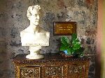 Ecuador, Lasso, La Cienega Hacienda, bust of Alexander von Humboldt