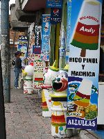 Ice cream shops, San Miguel de Salcedo, "Ice Cream Capitol of Ecuador"