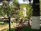 Ecuador, Banos: central square