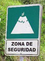 Ecuador: volcanoe sign