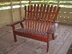Double Adirondack Chair, Wakapoa Woodworking Workshop, Wakapoa, Guyana