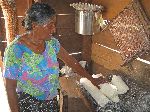 cassava cake, ready for making cassava bread