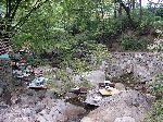 Cafe tables over stream, Ssanggyesa
