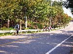 Bike club on a day ride outside of Seoul, South Korea