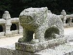 Detail on bridge at Jogog-gwan, Mungyeong Saejae Provincial Park