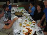 Eating carp fish stew, Hoeyang, Korea