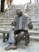 Accordian player, 40 Steps Cultural Street