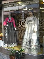 Hanbok shop display, Bupyeong-dong Market