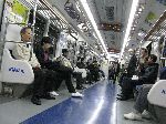 Seoul subway car interior