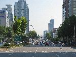 Boulevard and International style architecture, Seoul