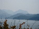 Hamcheon Lake and distant hills, Korea