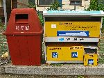 recycling station for florescent tube, CFL and batteries, South Korea