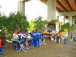 Hangang bike path, trailside cafeteria, Seoul