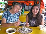 eating raw squid, Korea