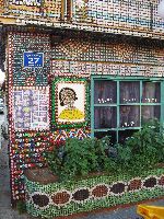 Building covered in bottle caps, Incheon