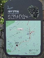 route map, City Fortress Wall, Seoul, Korea