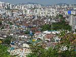 forest of high rise buildings, City Fortress Wall, Seoul, Korea