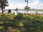 family grave plot along Yeongsan River Trail, Korea