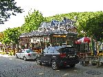 Restaurants outside Naesosa, Korea