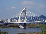 Harp-style cable-stay bridge, Sejong, Korea