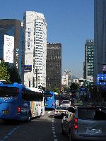 Skyscrapers and traffic, Seoul