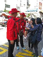 Shopping guides / translators, Myeongdong Market, Seoul