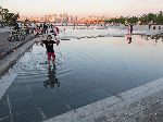 People-friendly water feature, Hangang (river) bike trail, Korea