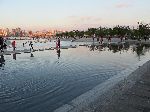 People-friendly water feature, Hangang (river) bike trail, Korea