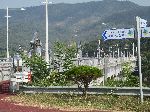 bike sculpture on bridge near Sangju Bicycle Museum, Korea