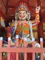 Chenwangum gate honors the four Devas, Seonunsa, Korea
