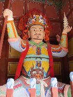 Chenwangum gate honors the four Devas, Seonunsa, Korea
