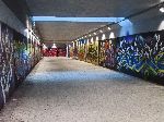 Access tunnel, Hangang bike trail, Seoul, Korea