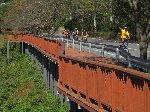 Pedestrian viaduct, Seomjingang Trail, Gwangyang County, Korea