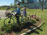 Bicycle art, Juksanbo, Yeongsan River Trail, Korea