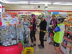 Buying comfort food at a convenience store, Korea.