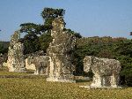 King Hyojang's tomb, stone civil officials