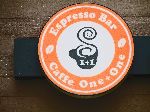 Espresso Bar, Caffe One+One logo, Korea
