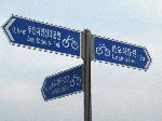 Bicycle way finding sign, Korea