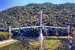 three-way, suspension bridge, Uiryeong, Korea