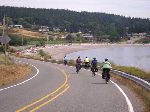 Bicycling along Penn Cove