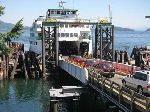 Washington State Ferry at Lopez Island dock