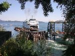 Washington State Ferry at Lopez Island dock